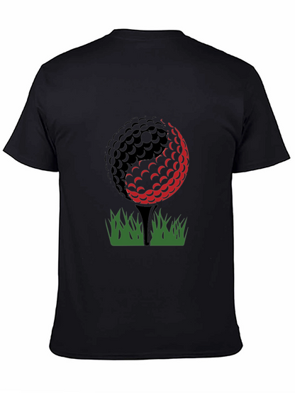 Camiseta Negra Diseño Golf