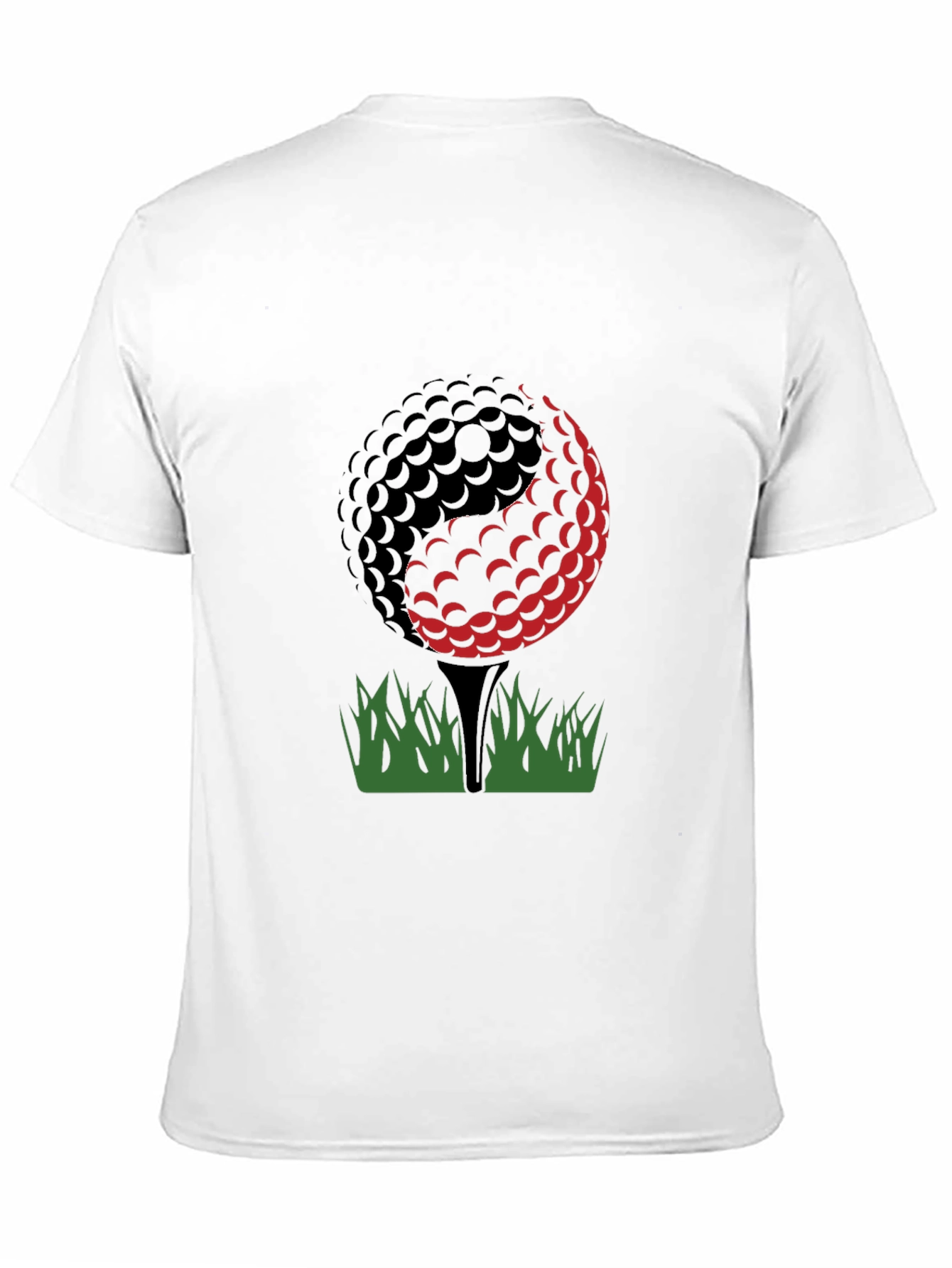 Camiseta Negra Diseño Golf