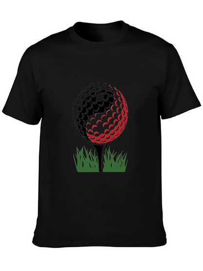 Camiseta Negra Diseño Golf