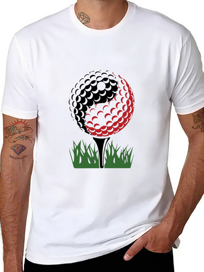 Camiseta Negra Diseño Golf