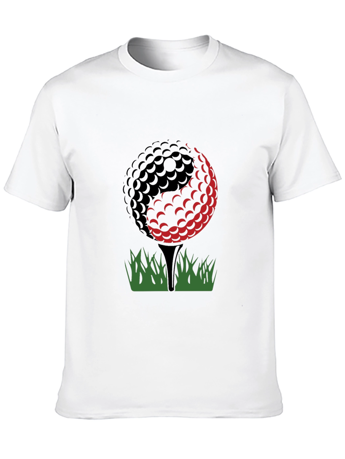 Camiseta Negra Diseño Golf
