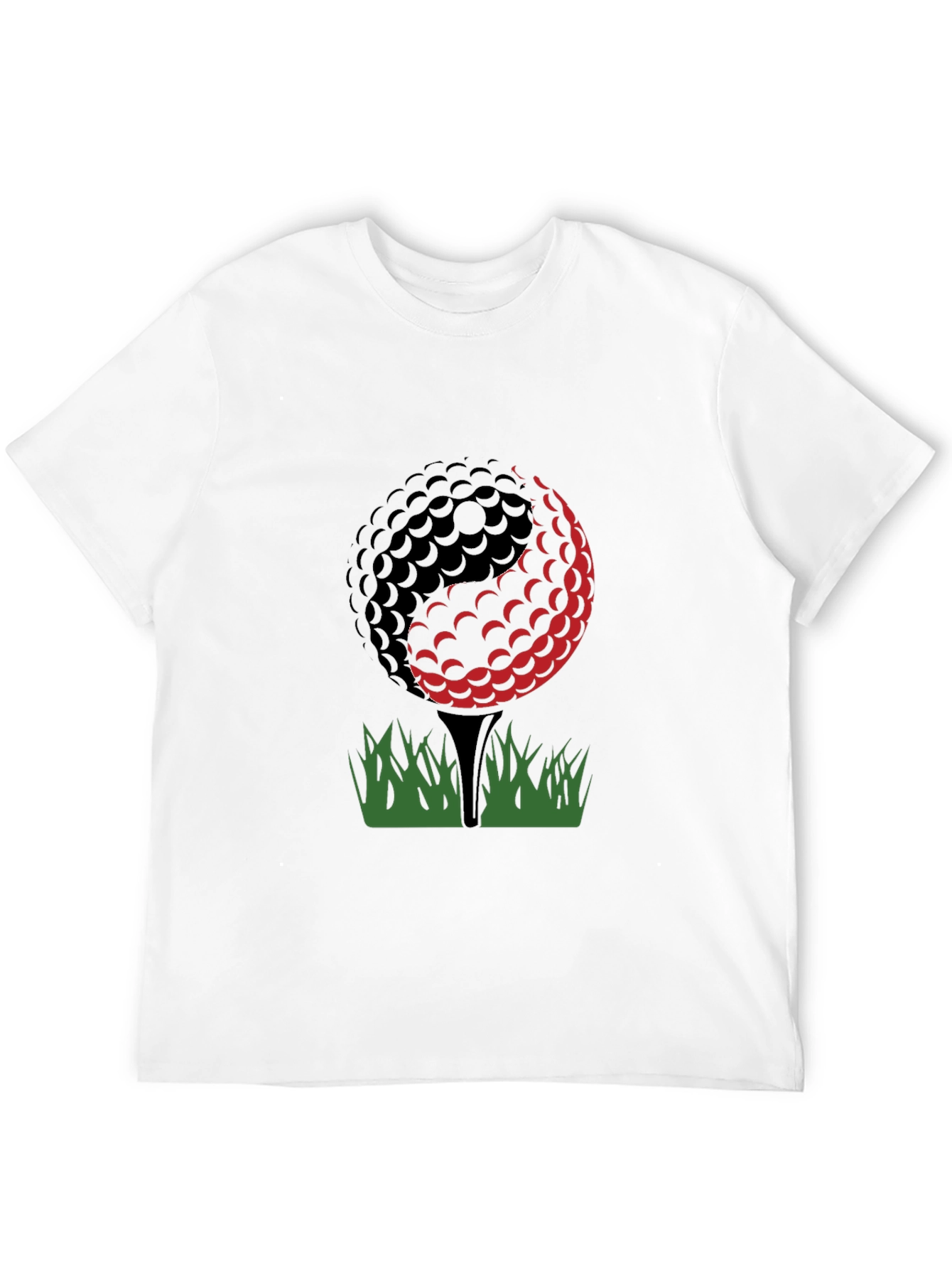 Camiseta Negra Diseño Golf