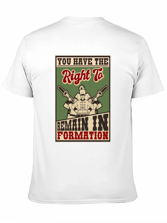 Camiseta Negra con Diseño de Banda Musical - ¡Mantente en Formación!