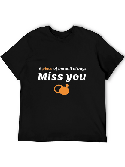 Camiseta Negra Miss You con Diseño Único
