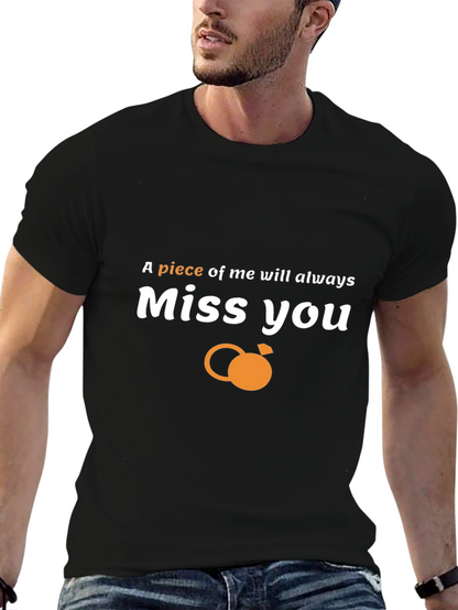 Camiseta Negra Miss You con Diseño Único