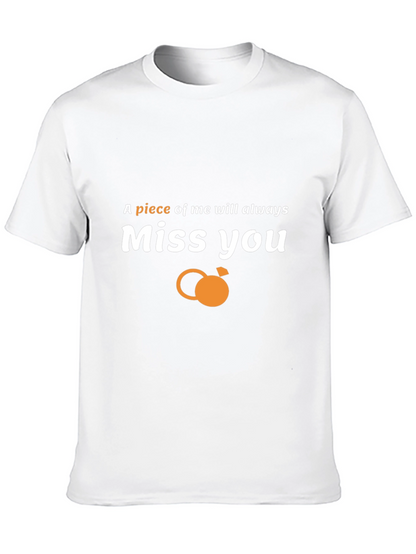 Camiseta Negra Miss You con Diseño Único