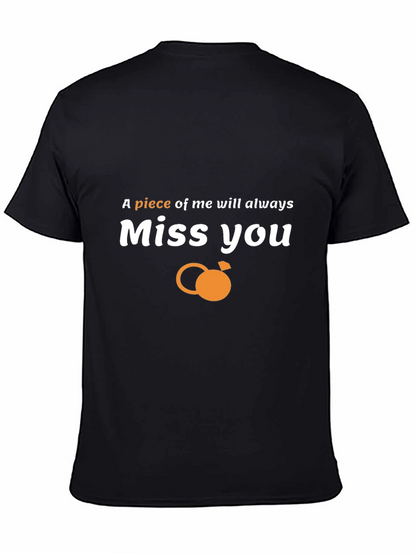 Camiseta Negra Miss You con Diseño Único