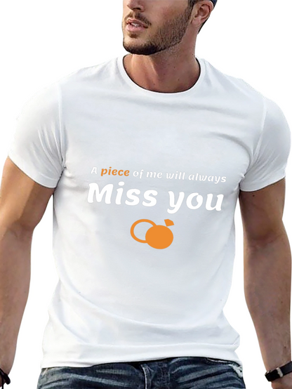 Camiseta Negra Miss You con Diseño Único