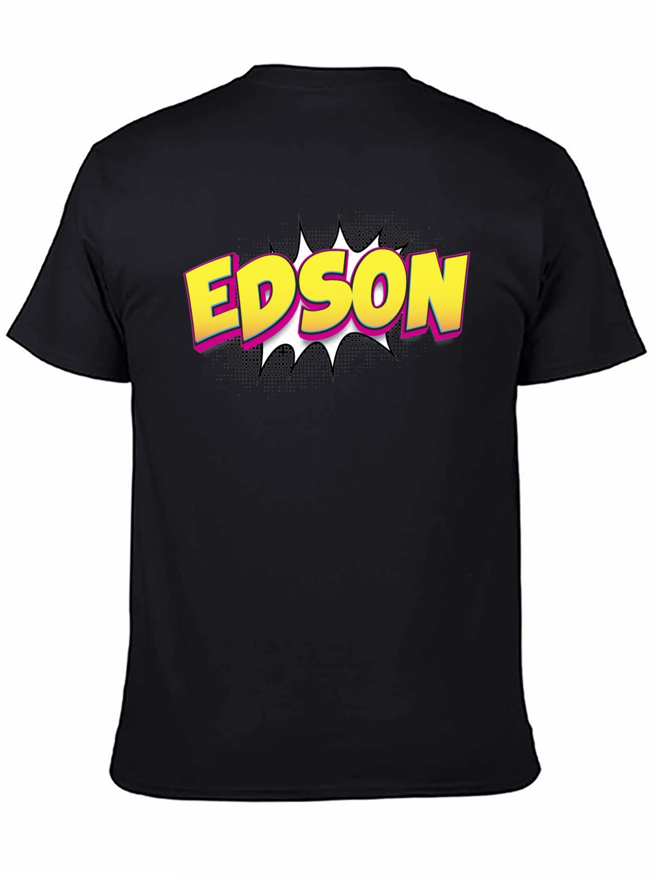 Camiseta Negra Edson Estilo Cómic