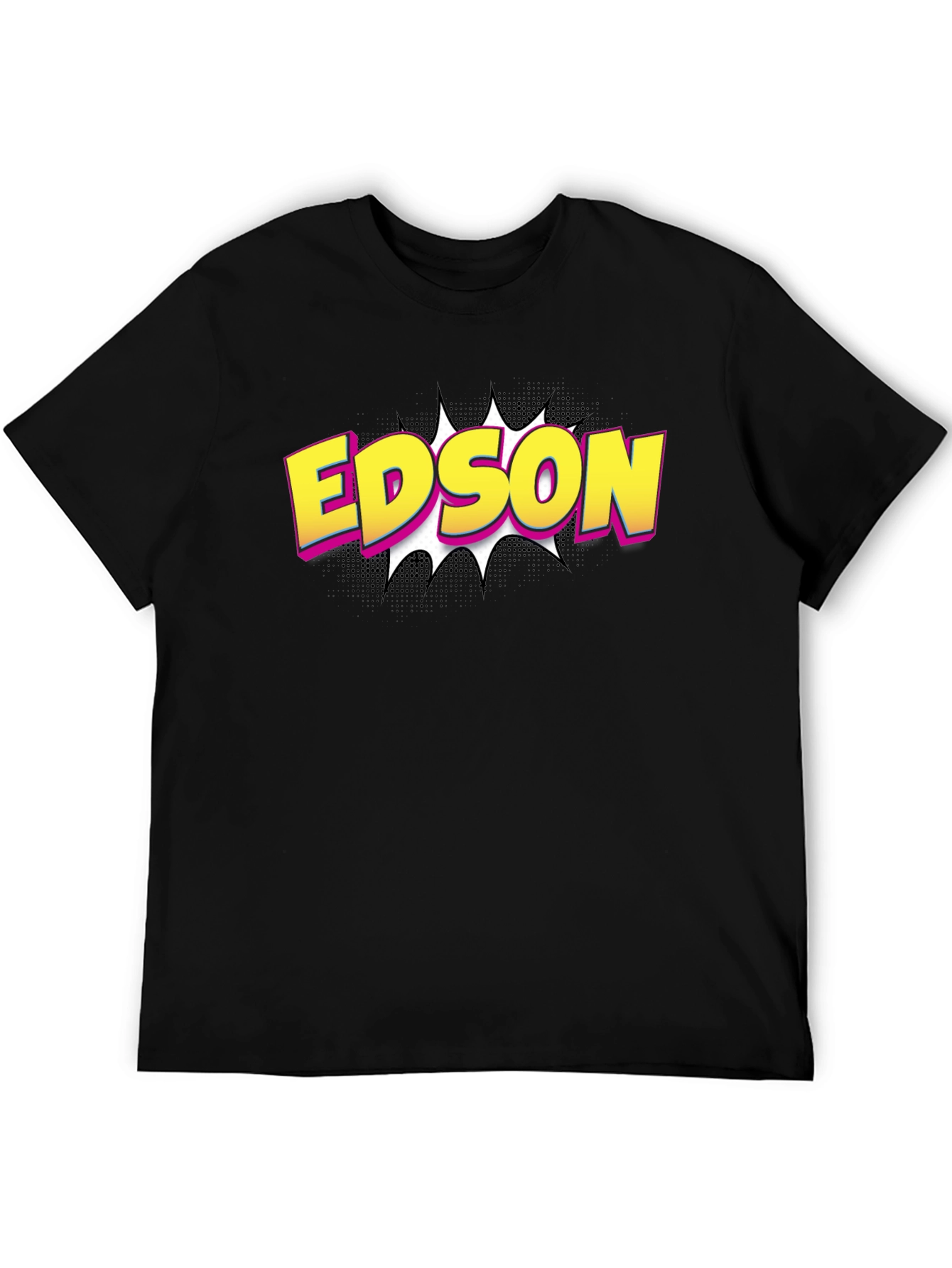 Camiseta Negra Edson Estilo Cómic