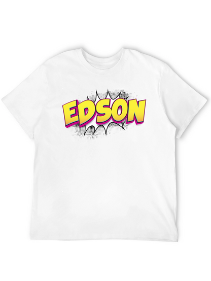 Camiseta Negra Edson Estilo Cómic