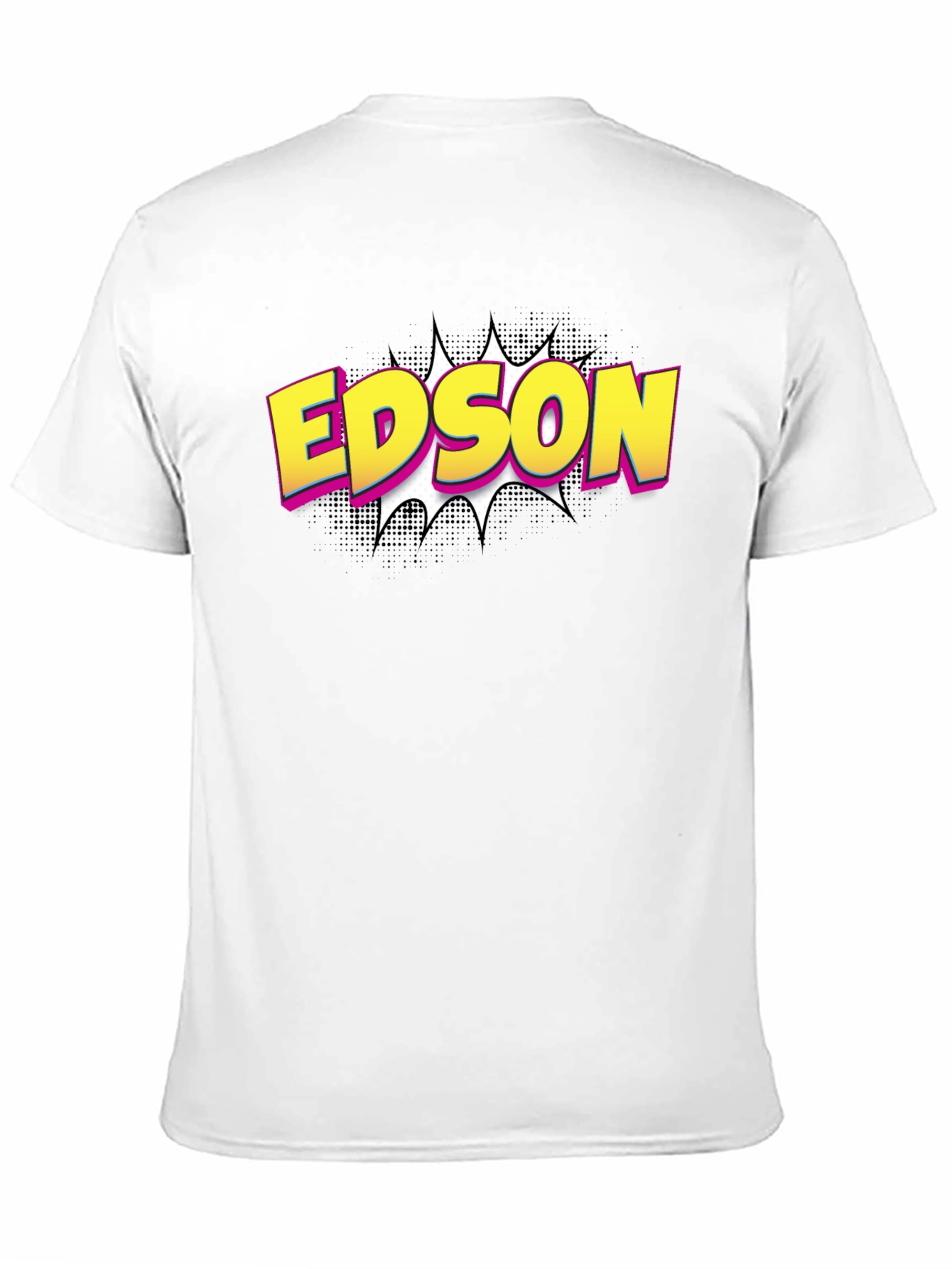 Camiseta Negra Edson Estilo Cómic