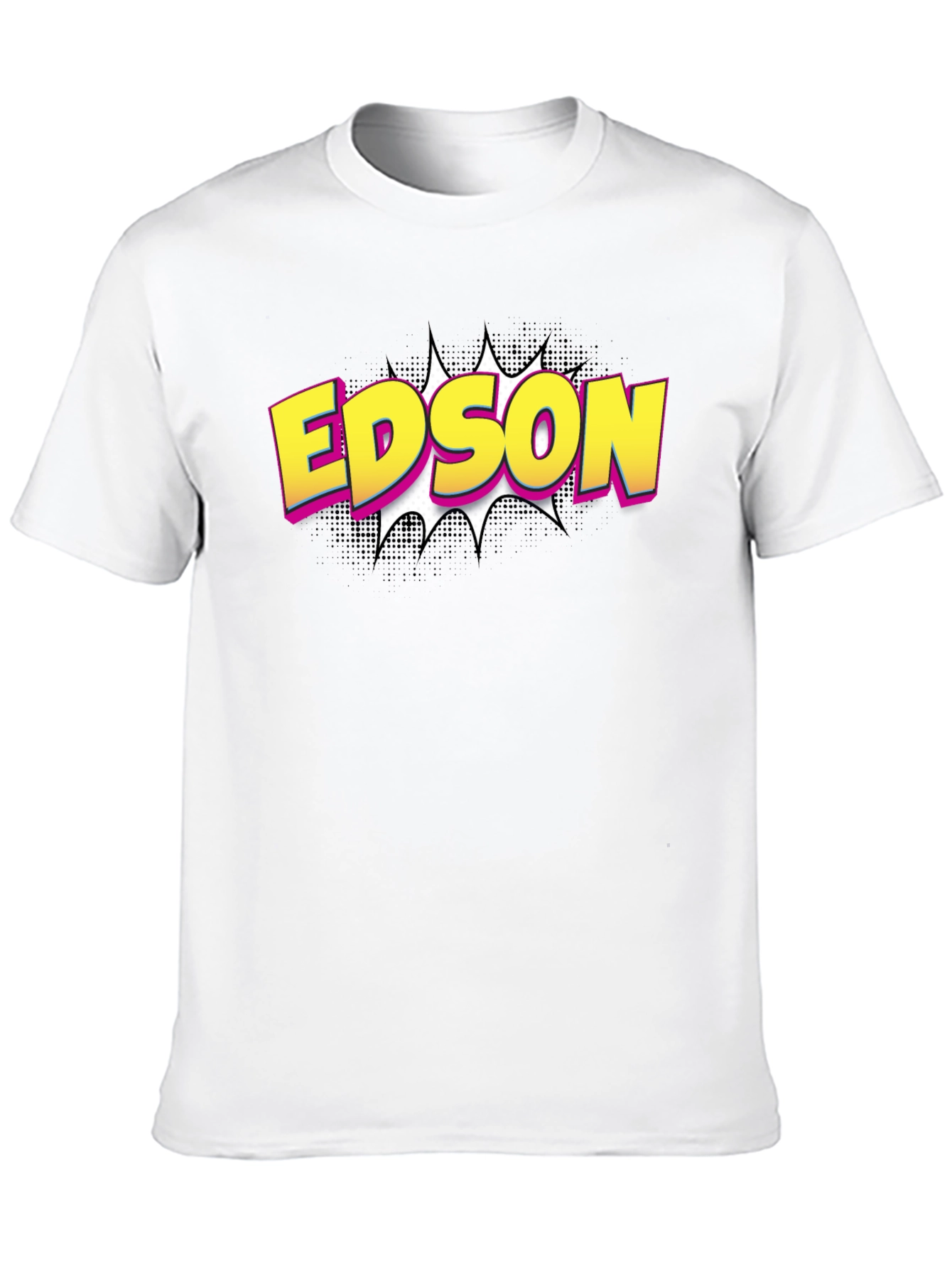 Camiseta Negra Edson Estilo Cómic