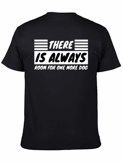 Camiseta Negra Siempre Hay Espacio para un Perro
