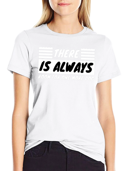 Camiseta Negra Siempre Hay Espacio para un Perro