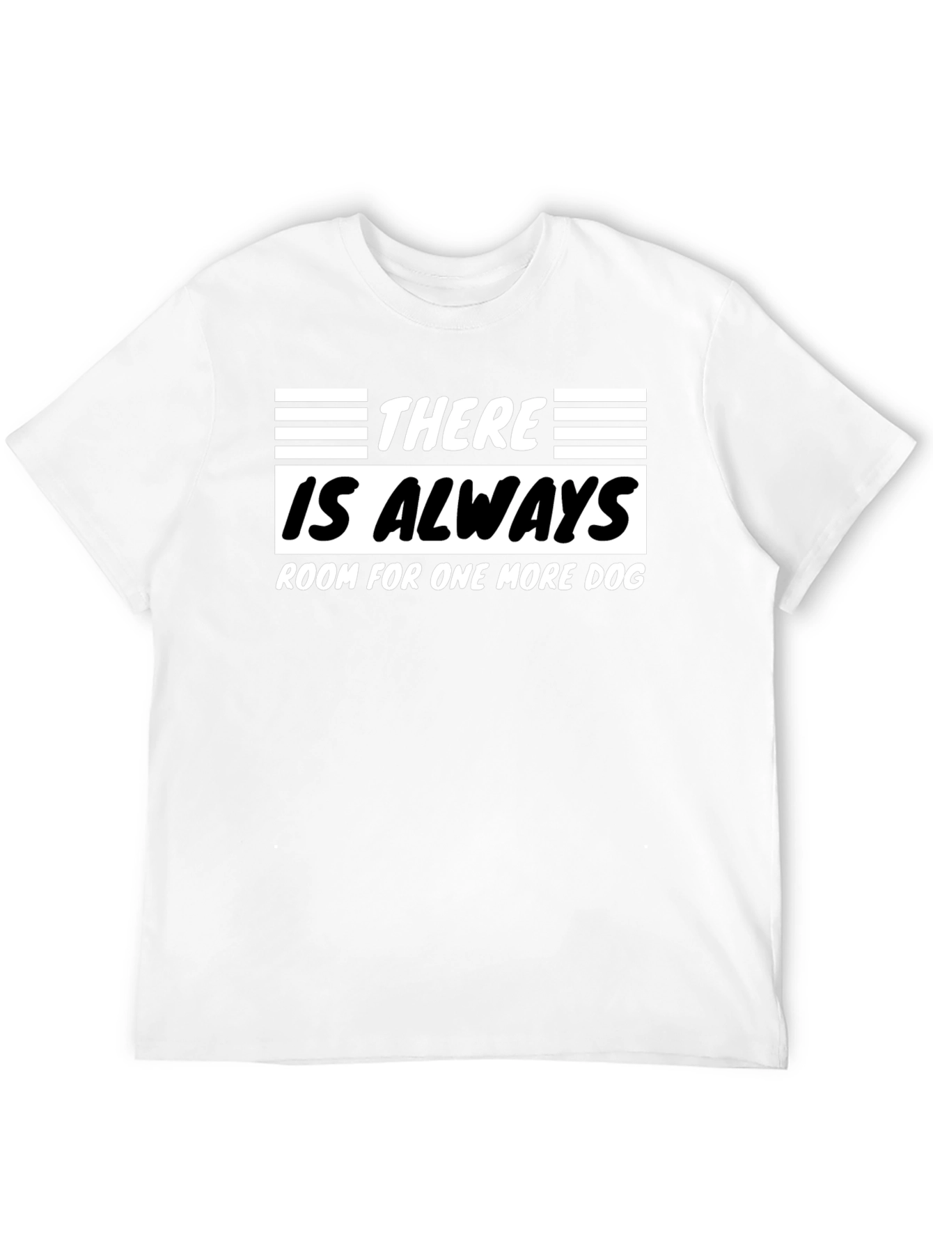 Camiseta Negra Siempre Hay Espacio para un Perro