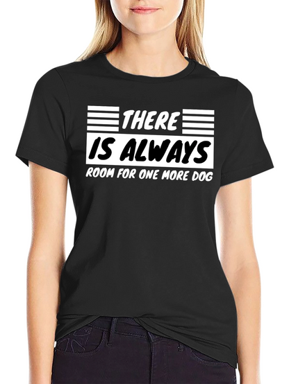 Camiseta Negra Siempre Hay Espacio para un Perro