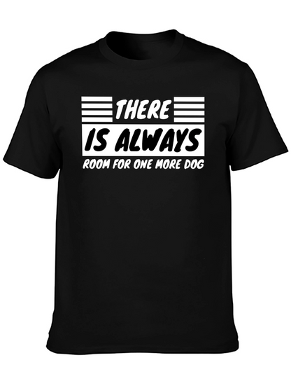 Camiseta Negra Siempre Hay Espacio para un Perro