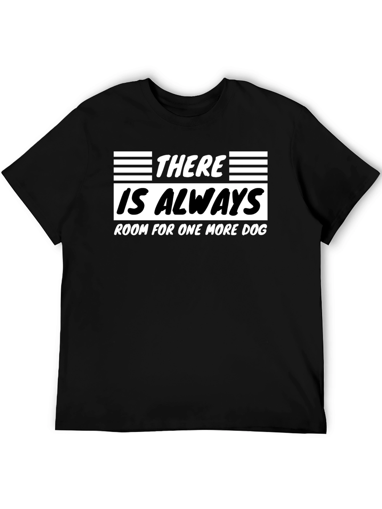 Camiseta Negra Siempre Hay Espacio para un Perro
