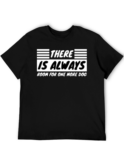 Camiseta Negra Siempre Hay Espacio para un Perro