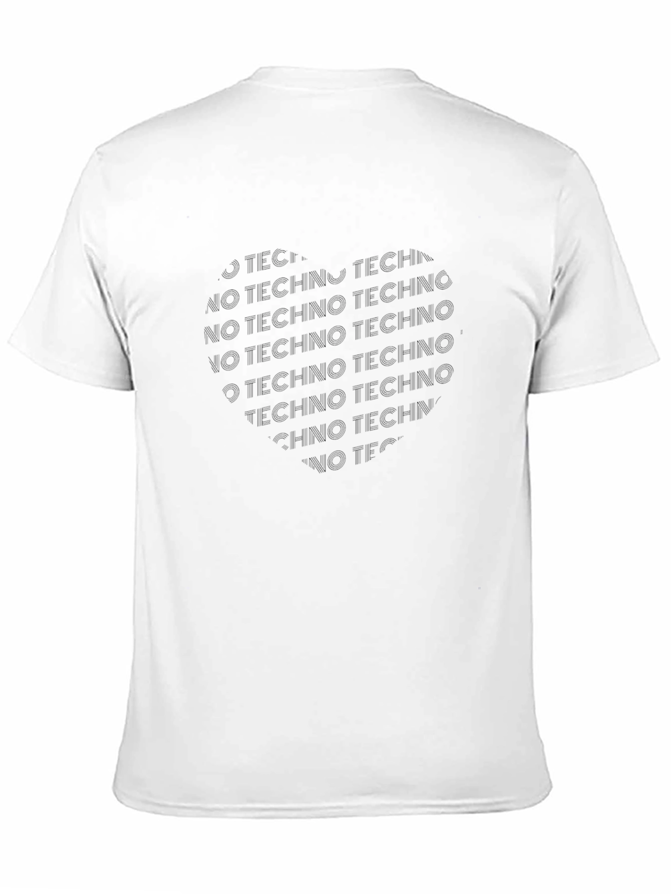 Camiseta Negra No Techno para Hombre