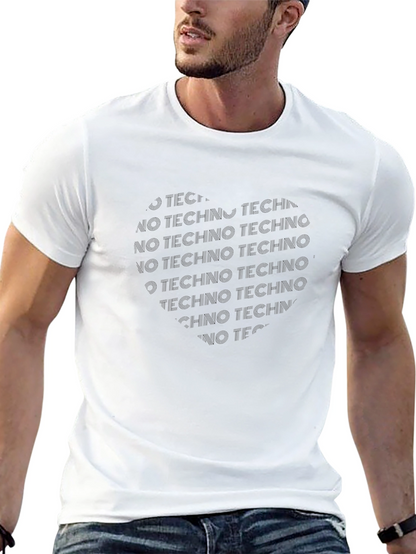 Camiseta Negra No Techno para Hombre