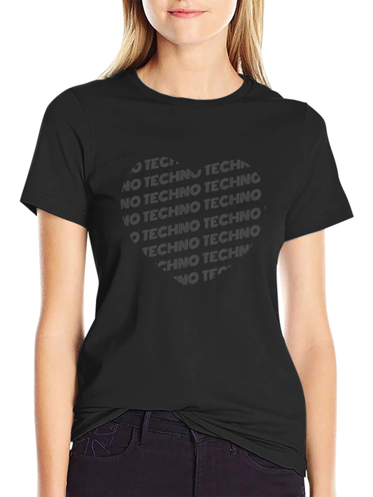 Camiseta Negra No Techno para Hombre