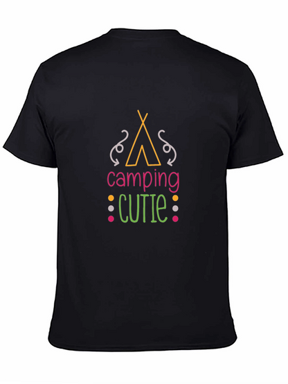 Camiseta Negra Camping Cutie Unisex