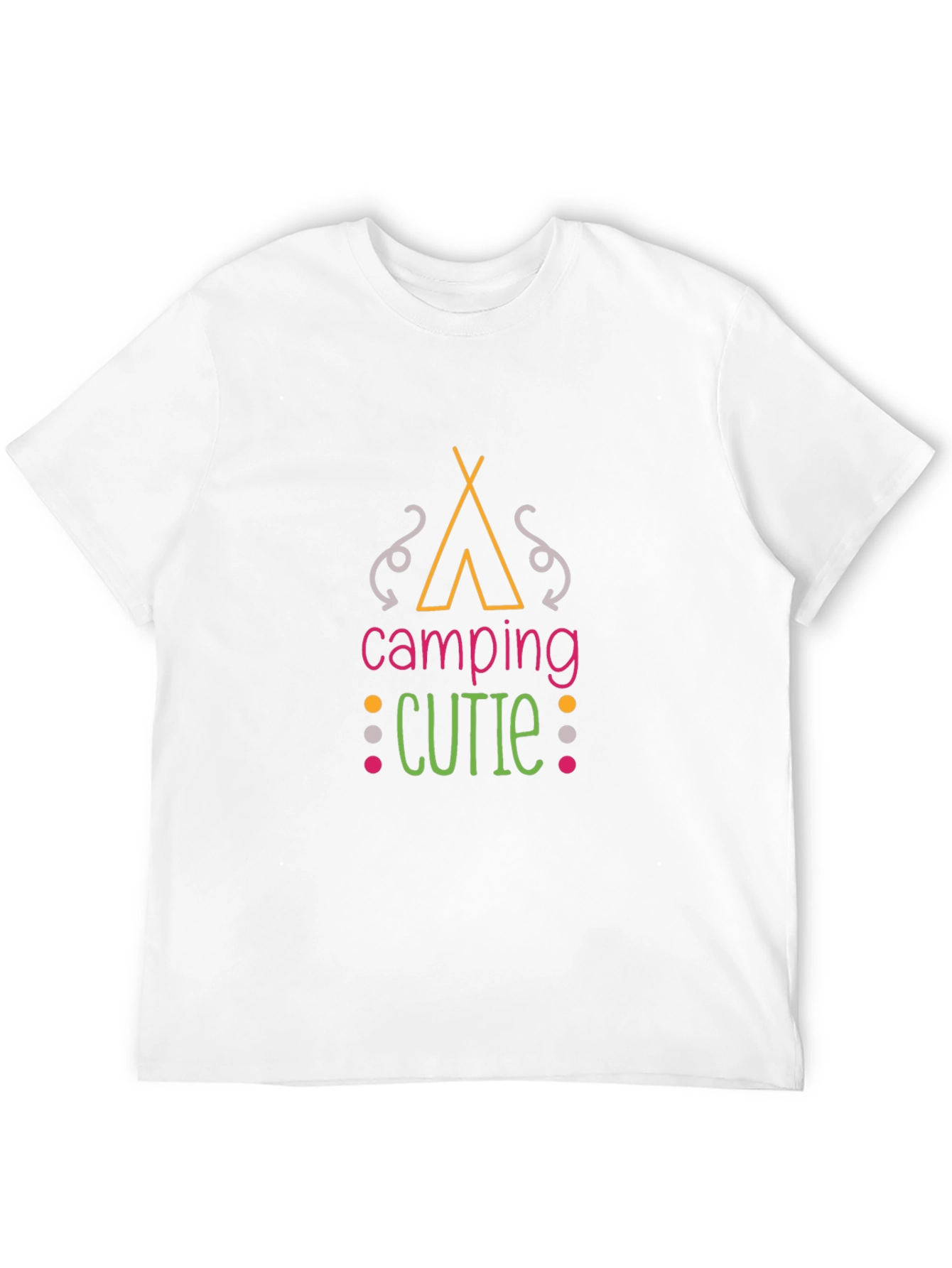 Camiseta Negra Camping Cutie Unisex