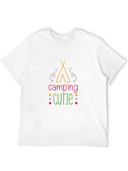 Camiseta Negra Camping Cutie Unisex