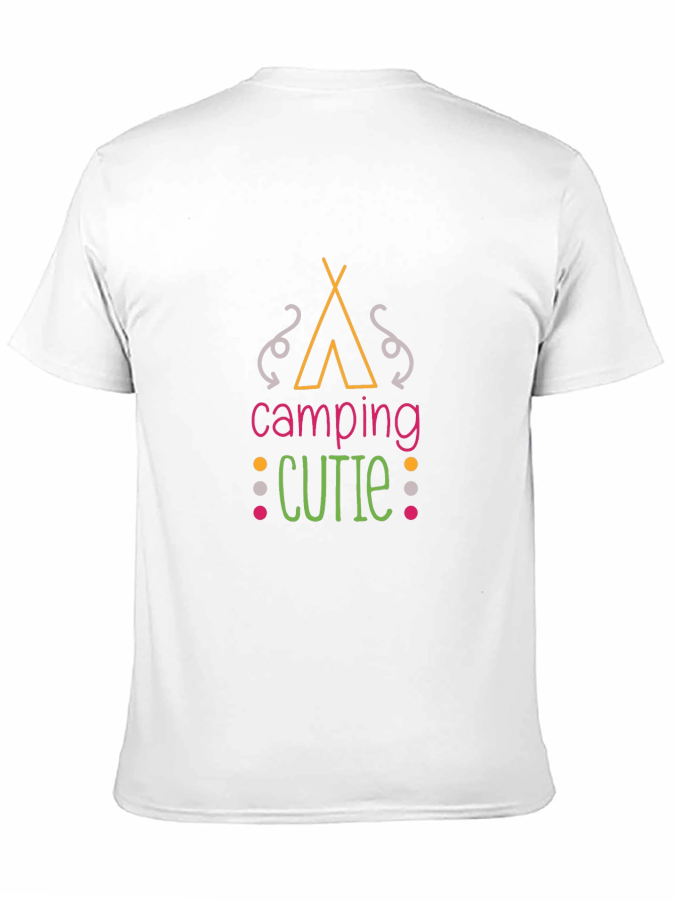 Camiseta Negra Camping Cutie Unisex
