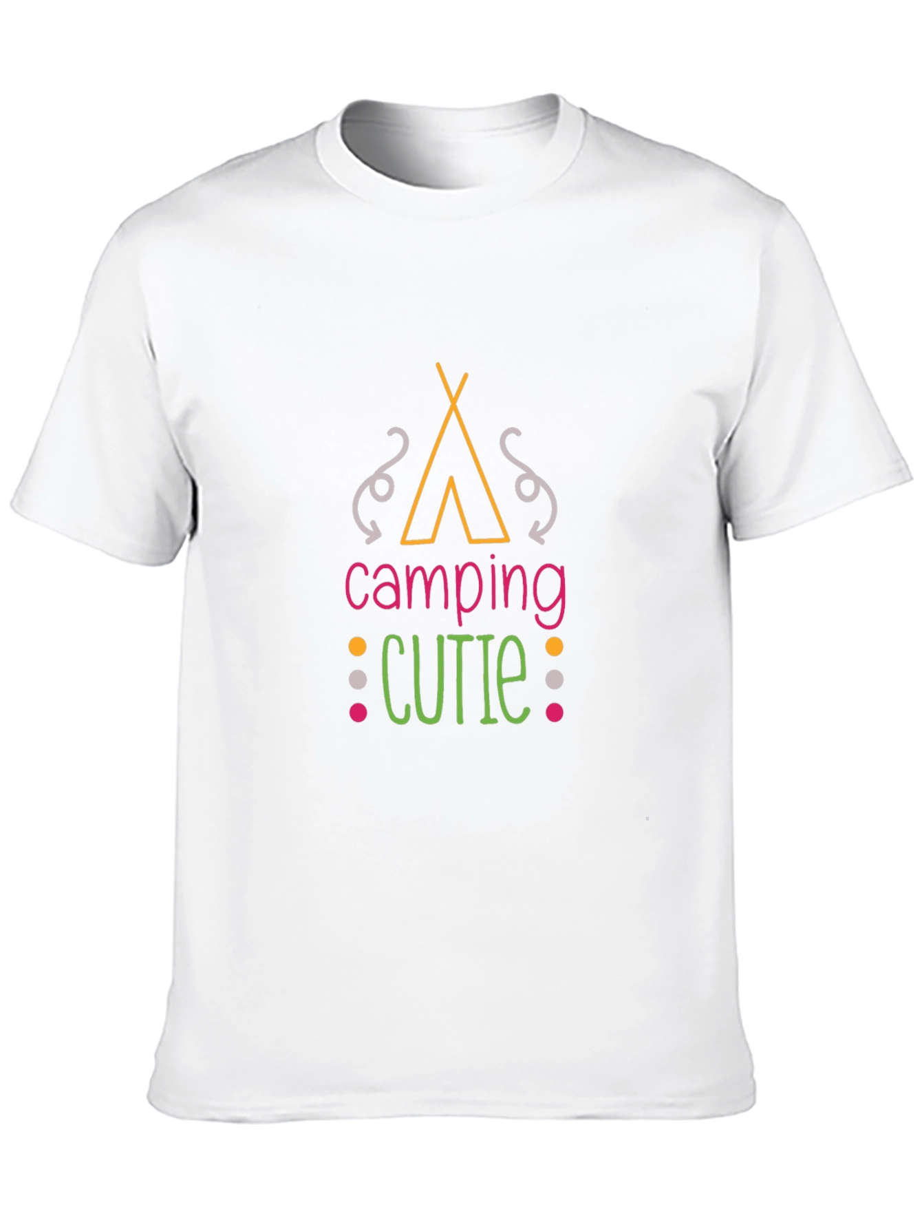 Camiseta Negra Camping Cutie Unisex