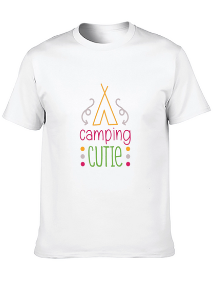 Camiseta Negra Camping Cutie Unisex