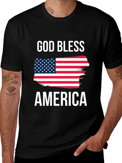 Camiseta Negra: Dios Bendiga América