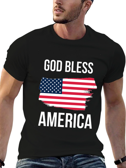 Camiseta Negra: Dios Bendiga América