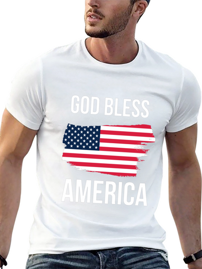 Camiseta Negra: Dios Bendiga América