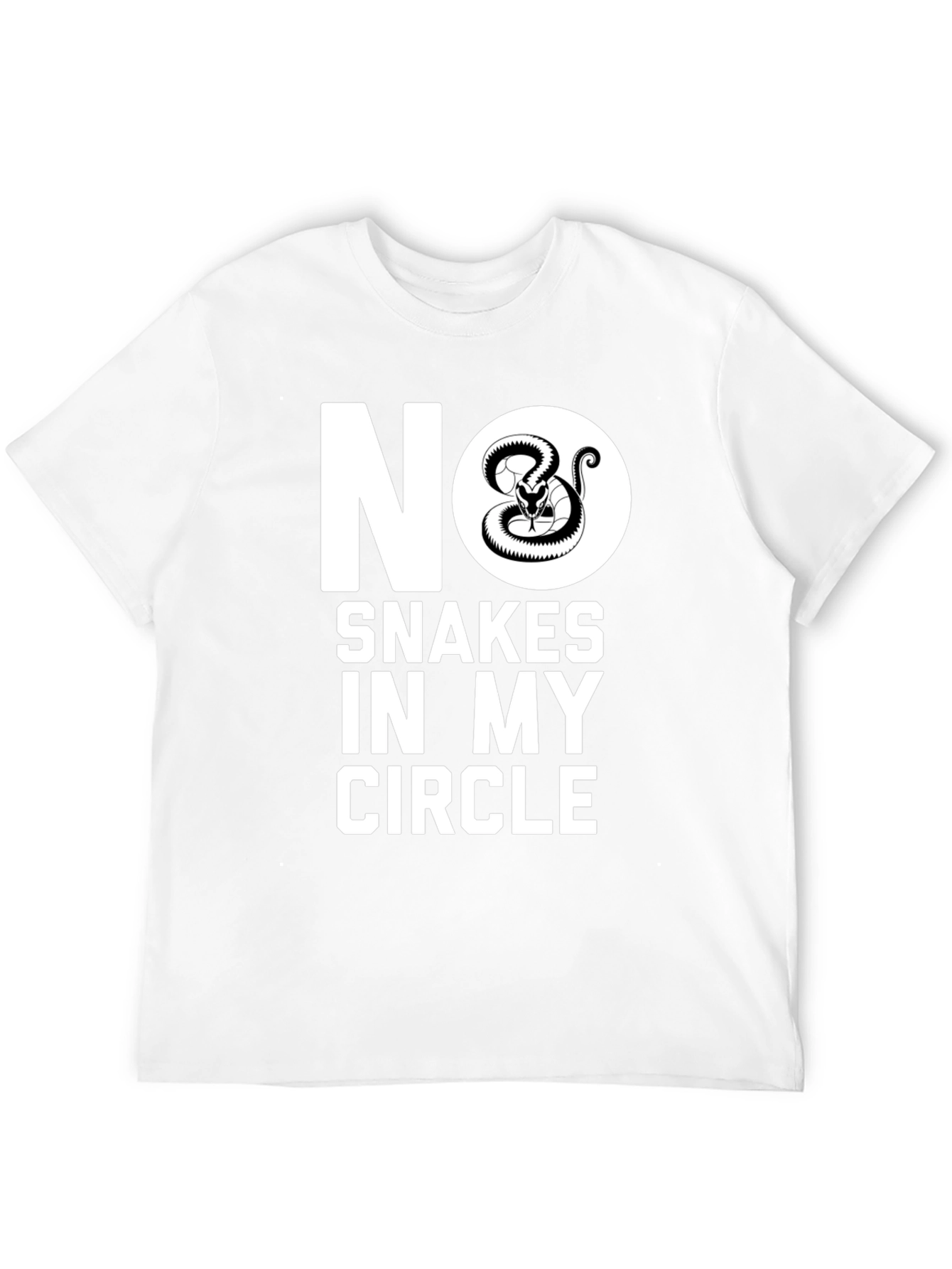 Camiseta Negra No Serpientes en Mi Círculo