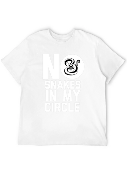 Camiseta Negra No Serpientes en Mi Círculo