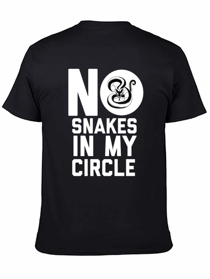 Camiseta Negra No Serpientes en Mi Círculo