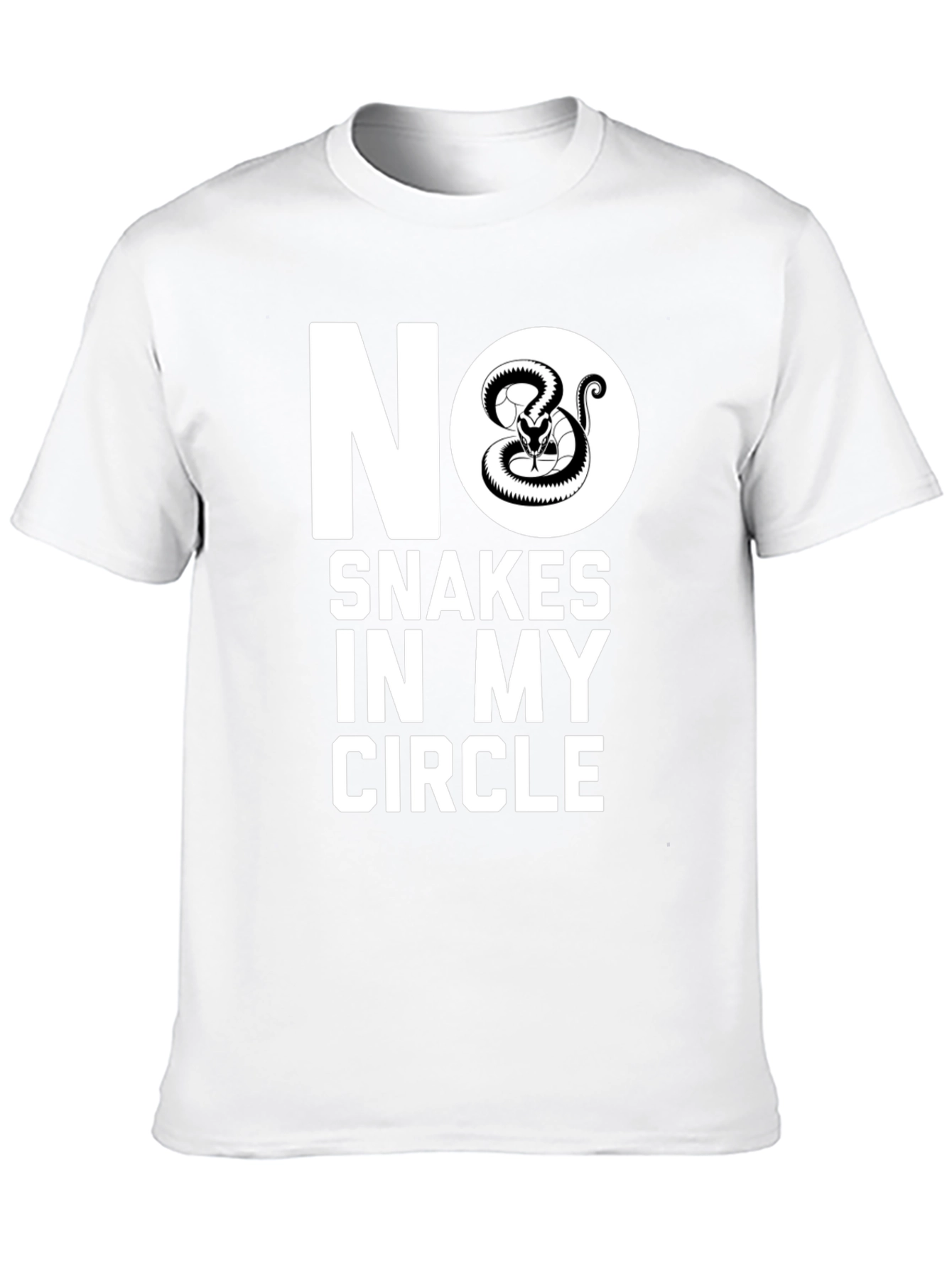Camiseta Negra No Serpientes en Mi Círculo