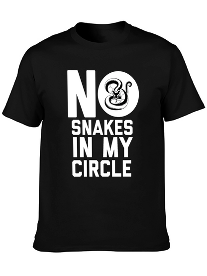 Camiseta Negra No Serpientes en Mi Círculo