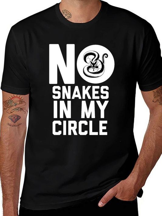Camiseta Negra No Serpientes en Mi Círculo