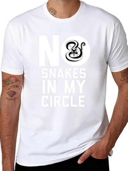 Camiseta Negra No Serpientes en Mi Círculo