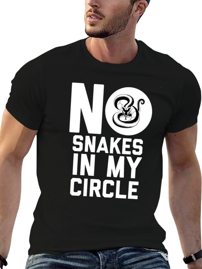 Camiseta Negra No Serpientes en Mi Círculo