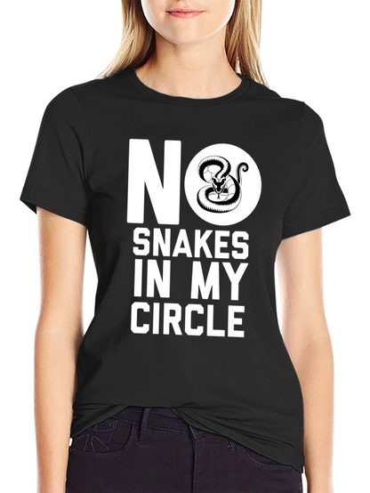 Camiseta Negra No Serpientes en Mi Círculo