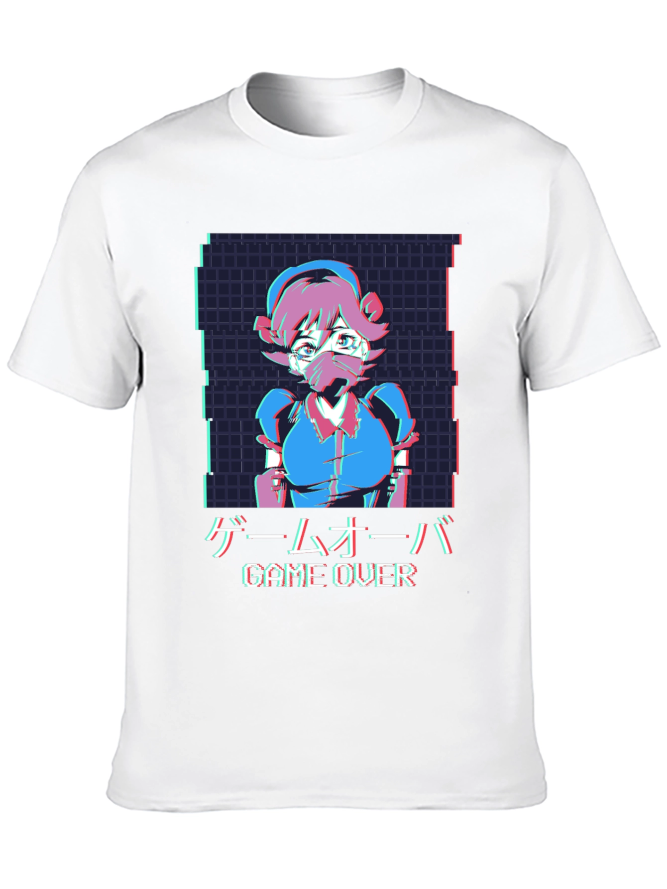Camiseta Anime Game Over Hombre