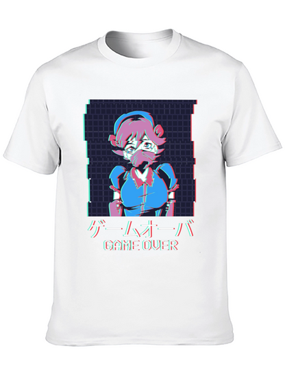 Camiseta Anime Game Over Hombre