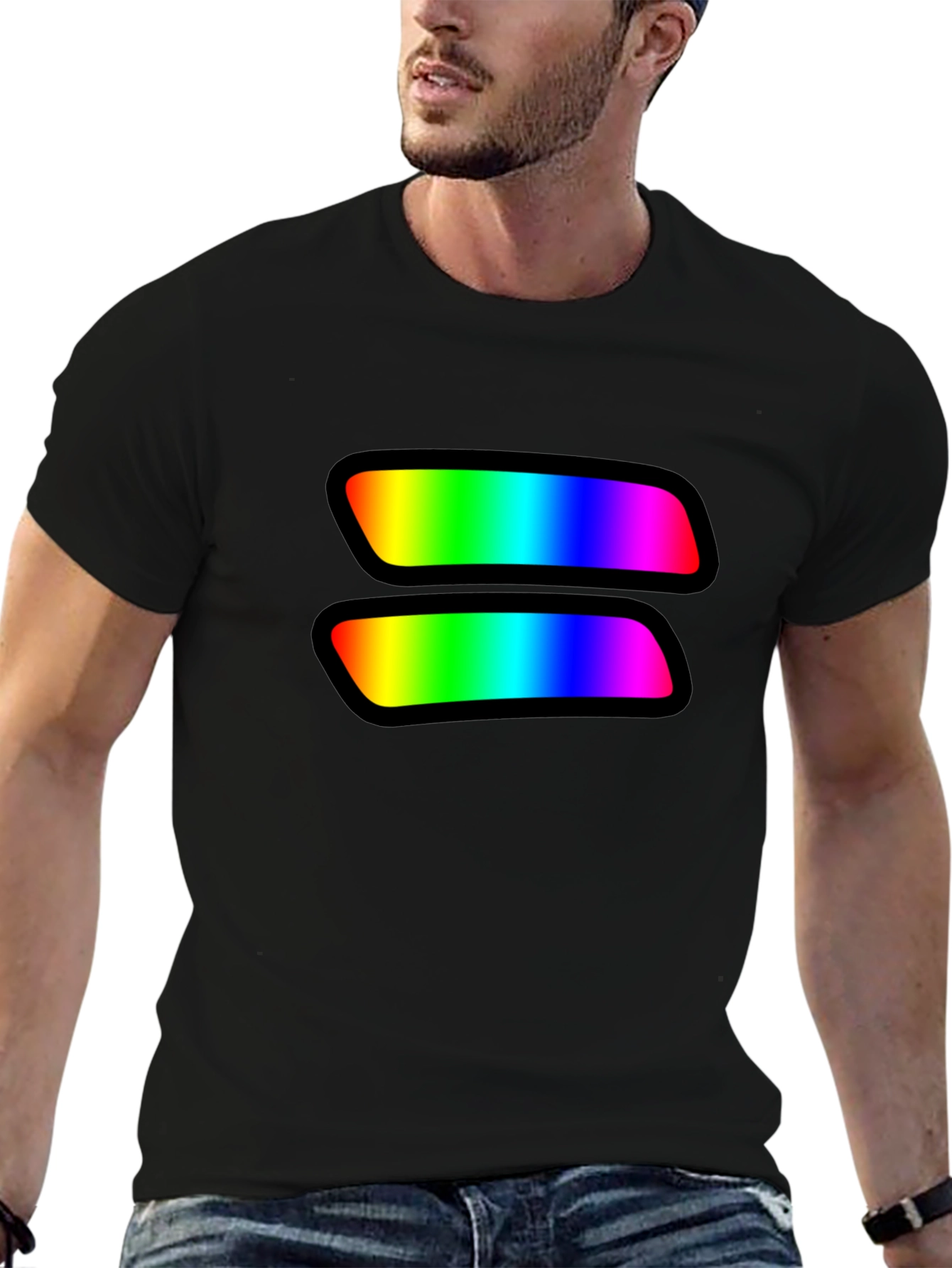 Camiseta Negra LGBTQ+ Igualdad