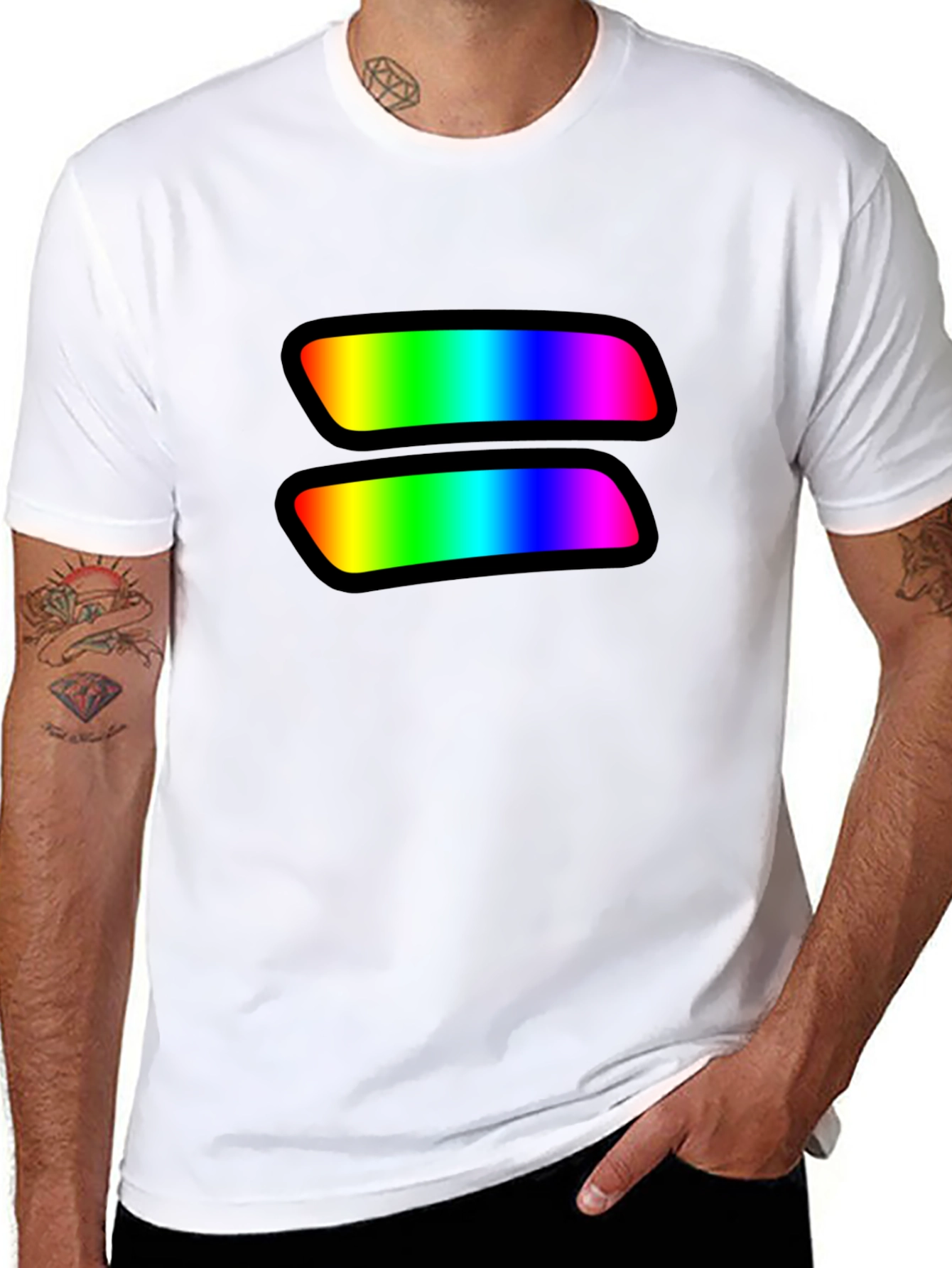 Camiseta Negra LGBTQ+ Igualdad