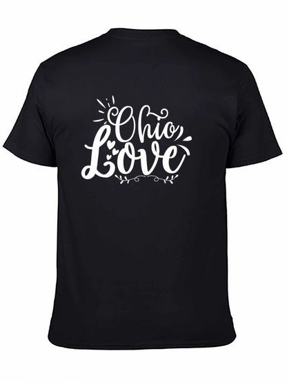 Camiseta Negra Ohio Love para Fanáticos